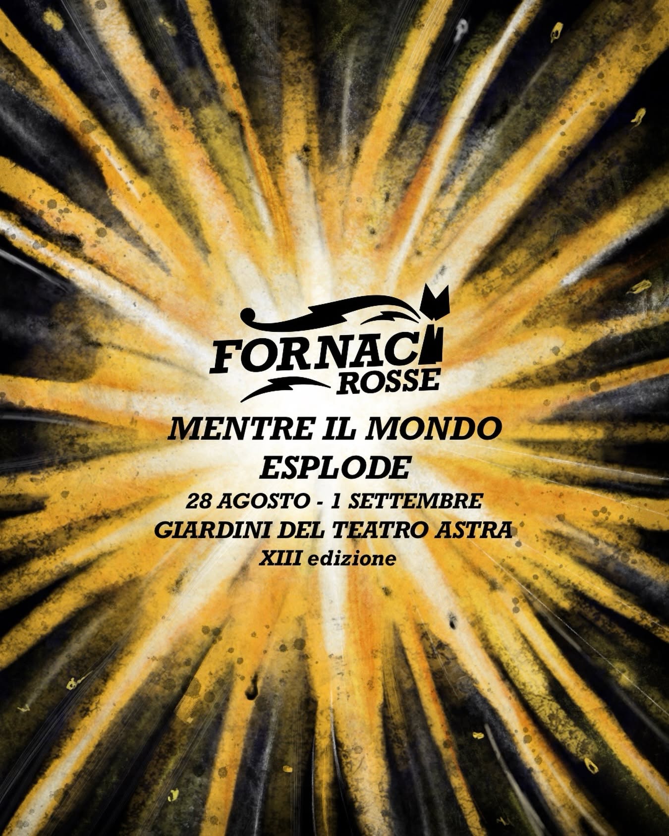 Locandina del festival Fornaci Rosse